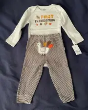 Carter's My First Thanksgiving 2-piece set size 18 months - NWT