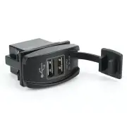 Dual USB Ports Adapter Phone Charger Socket 3.1A Blue LED For Car SUV Boat Truck (for: Honda)