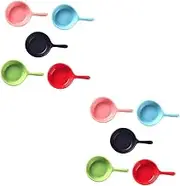 Luxshiny Sets Nordic Style Ceramic Sauce Plate Handle Food Safe and Reusable Dipping Dish for Chili Tomato Sauce Salt Mustard Pepper Pcs Random