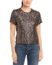 Fifteen Twenty Stacey Sequinned Top