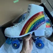 Pride Disco Derby Glitter Roller Skates 8