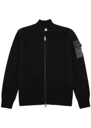 Moncler Logo Wool-knit Sweatshirt - Black - XL XL
