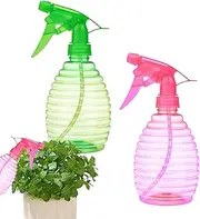 2Pcs Spray Bottles - Water Spray Bottle | 500ml Empty Spray Mist for Cleaning | Fine Mist Refillable Spray for Hair Plants Oils Household Use Leakproof Adjustable Nozzle Lightweight