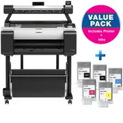 Canon imagePROGRAF TM-200 24" MFP Large Format Printer with Stand, L24ei Scanner + Inks Bundle