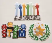 Creative Memories "Knowledge is Power" Partial Pack: 3 Die Cuts (STEM, Students)