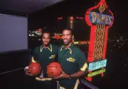 Utah Jazz players Darrell Griffith a1980's Basketball photo