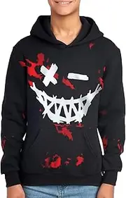 [Xumplo] Boys Hoodies Tween Boys Long Sleeve Novelty Hoody Jumpers Kids 3D Print Casual Sweatshirt Pullover 5-14Y