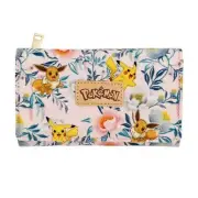 Pokemon - Pikachu and Eevee Floral Tri-Fold Wallet