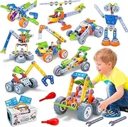 Tsomtto 167PCS Building Kit STEM Toys for 5 6 7 8+ Year Old Boys Girls Educational Autism Sensory Toy Set Stem Projects Kids Ages 3-5 4-8 8-12 Creative Learning Games Steam Activities Gifts