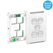 Clipsal Pro 5 Gang Switch Grid and Skin White | P3045VH-XW