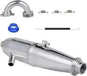 RC Car Exhaust Pipe, Stable, Lightweight, Professional, Easy to Install RC Car Spare Part for 1/8 RC