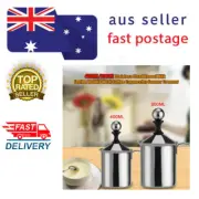 STAINLESS STEEL MANUAL FOAM MAKER Milk Frother Coffee Whisking Head Double Mesh