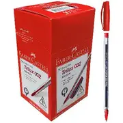 Faber-Castell Trilux Ballpoint Pens Red 50 Pack