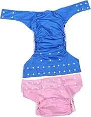 FOYTOKI Diaper Pants Adult Reusable Nappy Incontinence Pants Elastic Waistband for Ages