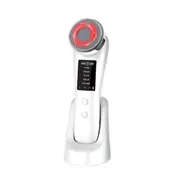 RF Skin Massager, Electronic Radio Frequency LED Facial Rejuvenation EMS Lifting Wrinkle Remover with Blue Light, Multifunctional Beauty Tool