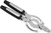OKUMEYR Multi Function Stainless Steel Jar Opener Portable Manual Bottle Can Opener Non Slip Grip Tool for Easy Opening for Camping Everyday Use Lightweight Design