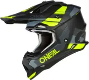 ONeal 2SRS Spyde S23, motocross helmet , color: Matt Black/Grey/Neon-Yellow , size: M