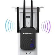 COMFAST Wifi Extender Signal Booster 1200Mbps Dual Band 5G 4 Antenna