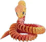 3D Snake,Articulated Fidget Toys | 2.5 Ft Long Flexible 3D Printed Snake for Kids Adults Party Desk Home Decoration Easter Basket Filler