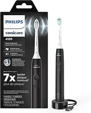 Philips Sonicare 4100 Power Toothbrush, Black, Plus Brush Head Case