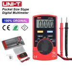 UNI-T UT120A UT120B UT120C 數字萬用表自動量程測試儀直流交流電壓二極管迷你電錶 LCD 顯示屏