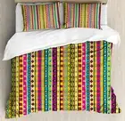 Striped Duvet Cover Set Twin Queen King Sizes with Pillow Shams Bedding