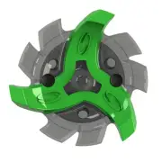 Soft Spikes Tour Flex Golf Spikes - Green/ Translucent Charcoal