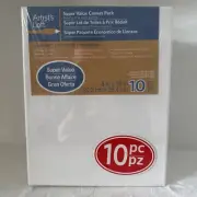 Artist's Loft 10 Framed 8 x 10 Blank Canvas Art Pack Light Weight Cotton Duck