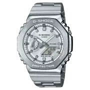 G-Shock G-Steel 2100 Series Silver Dial Stainless Steel Watch GM-2110D-7A