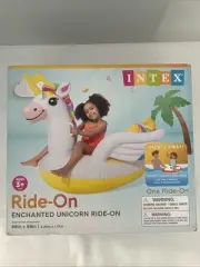 Intex Giant Unicorn Inflatable Ride-On Pool Float 79x55x38" Swimming Water Toys