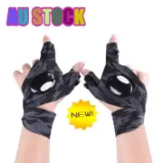 LED Flashlight Waterproof Gloves - Practical Durable Fingerless Gloves BH