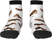 [JBYJBX] Cute Squirrels Print Adult Socks Womens Mens Workout Thermal Cozy All-Season Gift Holiday Articles Use