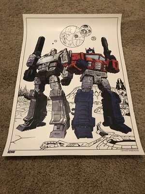 TRANSFORMERS #1 EXCLUSIVE Poster LTD FAN EXPO VARIANT IDW 2019 16x22 WFC SIEGE