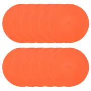 12 Pcs 9 Inch Spot Markers Non-Slip Floor Dots Agility Markers, Orange
