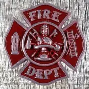 FIREMAN CROSS CONCHOS RED CON962-B-RED
