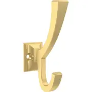 Classic Edge (4-Pack) Coat and Hat Wall Hooks Double Hooks for Hanging Modern...