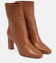 [Aquazzura] Aquazzura Manzoni leather ankle boots AU 9.5 brown