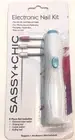 Sassy + Chic Electronic Nail Kit 4 pc Set NEW