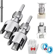 Pipe Thread Cutting Tool, Integrated Internal & External Pipe Threading Tool, 1/2" 3/4" Dies, Electric Drill Compatible PVC & Plastic Pipe Threader Kit Pipe for Plumbing DIY Home Repairs (1/2"+3/4")