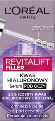 L'oreal Paris Revitalift Filler Eye Serum Hyaluronic Acid Caffeine Niacinamide