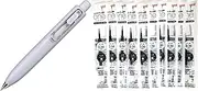 Uni Gel Ballpoint Pen 0.38mm + Gel Ink Ballpoint Pen Refill 0.38 Black Set of 10 (Soda)