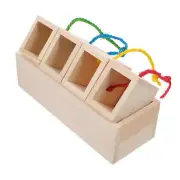 Wooden Pet Educational Plaything Parrot Bird Toy Bunny Chew Toys
