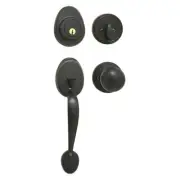 Master Lock Handleset W/ Ball Knob Interior & Deadbolt HDLBC0612PKA4 Aged Bronze