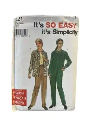 UNCUT FF Sewing Pattern Simplicity 8321 Top Pants Misses Size 10-20