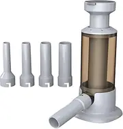 AIMALL Manual Sausage Stuffer Machine with 4 Nozzles, Press-Type Enema Tool for Homemade Thick and Thin Sausages, Removable Design, Easy to Clean, Green/Brown, 10x4.13x2.55in