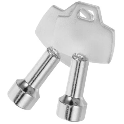 2 Pcs Trash Can Key Outdoor Peel Box Keys Bin Lock Pack Garbage Locks