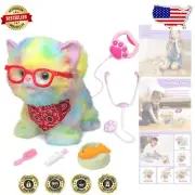 Remote Control Walking Cat Toy for Kids - Interactive Robot with Playset