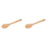 2PK Wiltshire Beechwood Non-Stick Solid Spoon Stirrer Kitchen Utensil 31cm