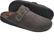 [Freeland] Gran Clogs for Summer Faux Leather Closed Slippers for Men Home Sea Garden Summer Leather Slippers