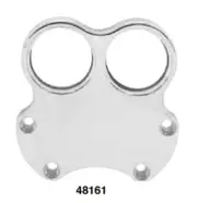 Chrome Handlebar Clamp Gauge Bracket - Harley Chopper Dyna Custom Softail 48161